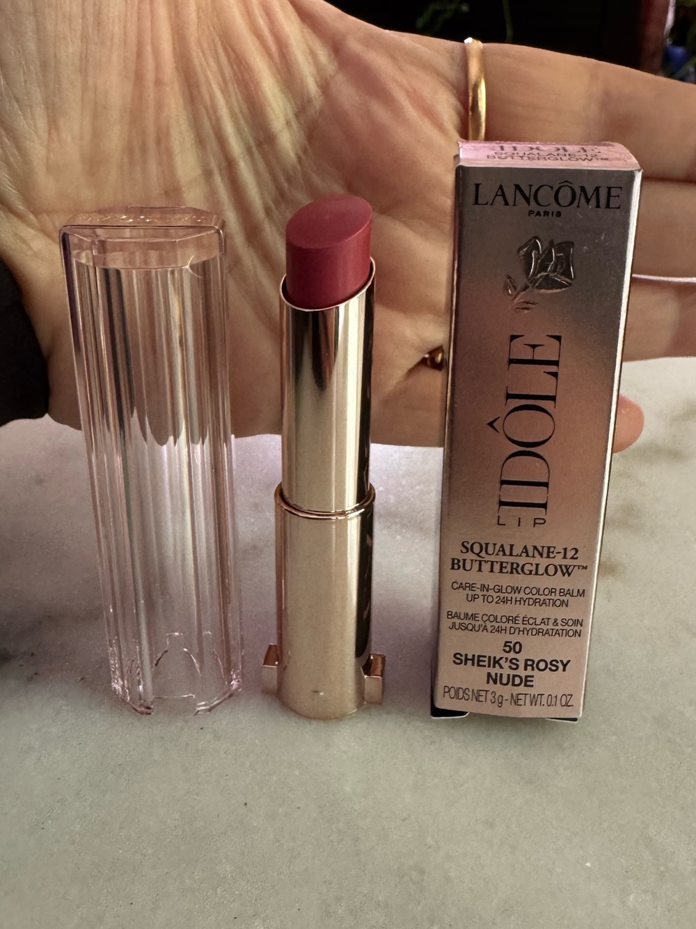 Lancome 'Idôle Squalane-12 Butterglow Balm — Sheik's Rosy Nude (50)